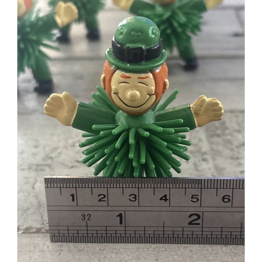 Rubber Spiked /‎ Porcupine ~ St Patrick's Day Leprechaun - 8 Lot
